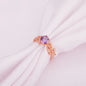 Rose Gold Amethyst Ring